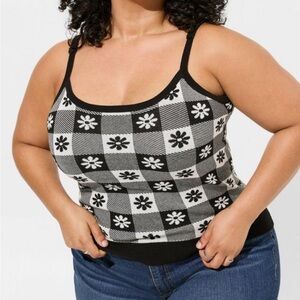 Plus Size Torrid Jacquard Sweater Tank